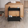 Hanah Home Mesa Auxiliar Simpi Negro y Madera